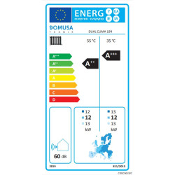 Bomba de Calor Aerotermia DOMUSA DUAL CLIMA 19R etiqueta energética