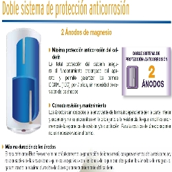 termo electrico con doble anodo de magnesio sacrificio cointra tdg plus 50 s