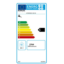Termo inox Domusa Hydrinox 150L MURAL clasificación energética