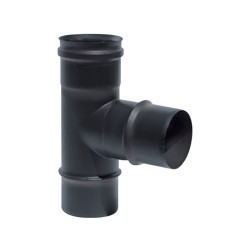 T simple Inox para estufas de pellet 80Ø