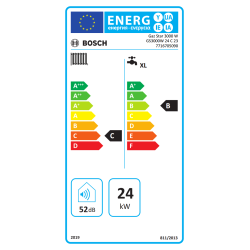 Etiqueta energética Caldera Bosch Gaz Star 3000W