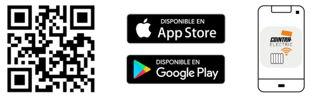 No necesitas accesorios adicionales. Solo escanea el código QR, conéctalo a tu router y empieza a gestionar tu calefacción con la app Cointra Electric.